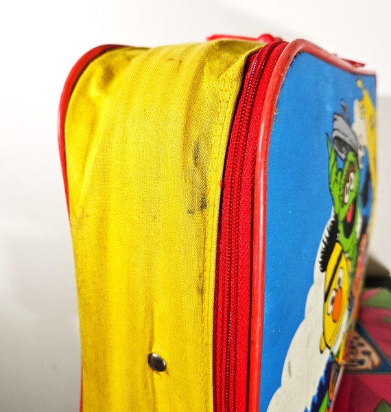 Vintage 90s Sesame Street Suitcase Luggage Vtg 1990s ERO Canvas