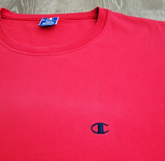 Vintage 90s Champion T Shirt Vtg 1990s Distressed… - image 8