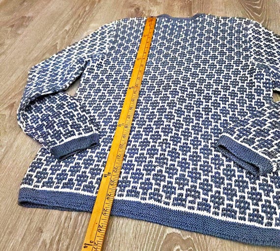 Vintage Peruvian Connection Chunky Hand Knit Pima… - image 7