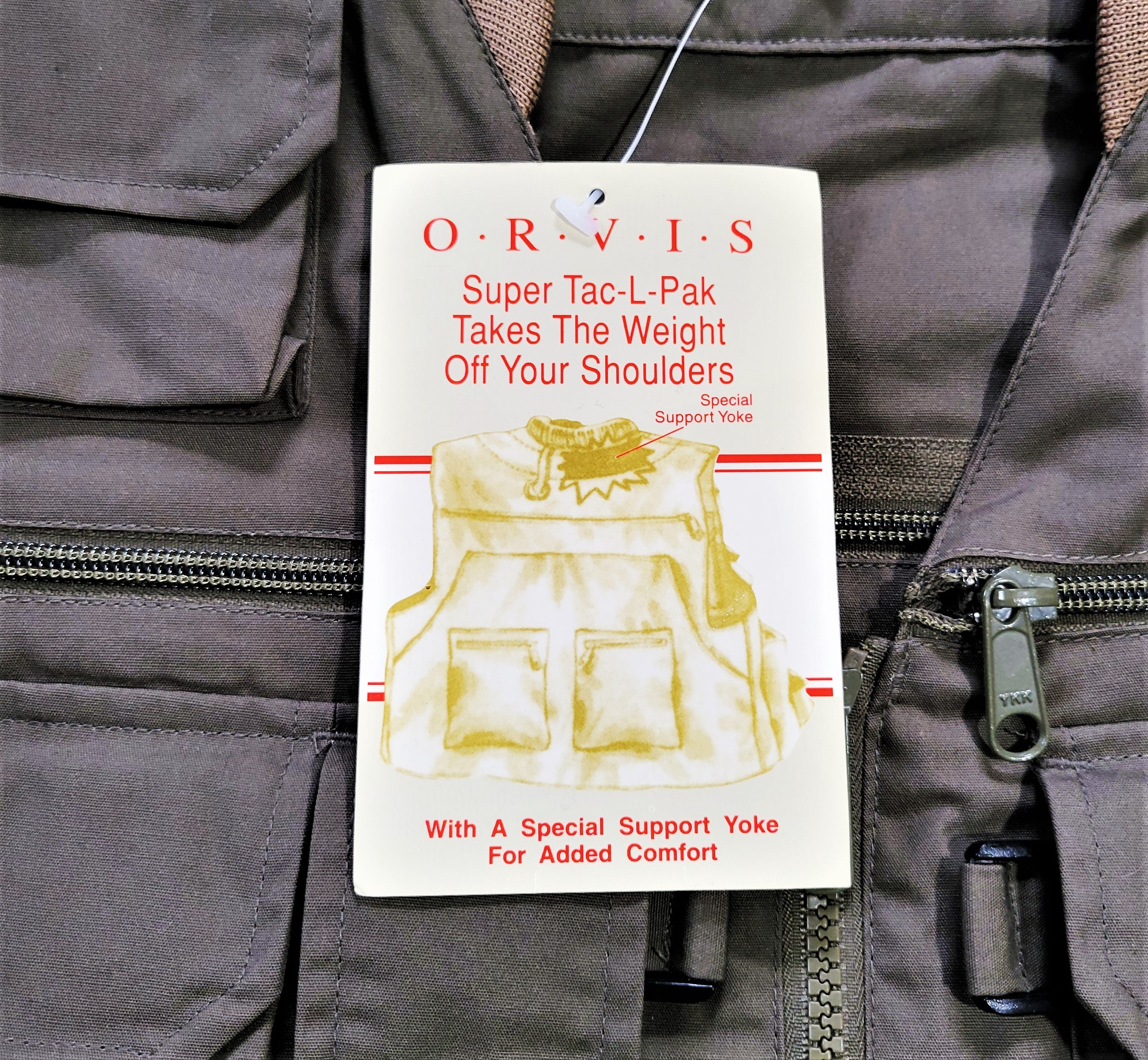 Orvis Super Tac-l-pac Fly Fishing Vest Vtg 90s Deadstock Outdoor