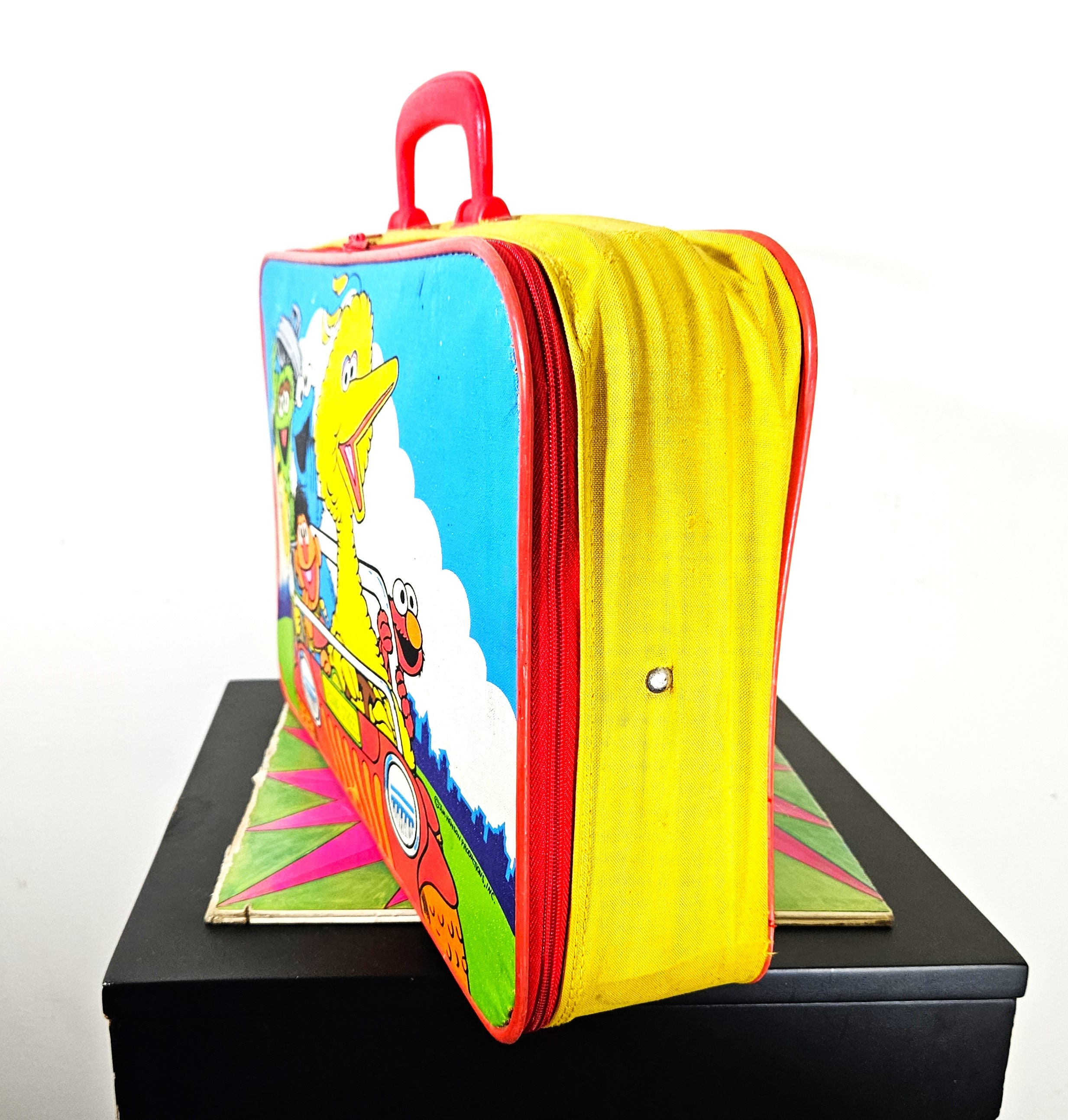 Vintage 90s Sesame Street Suitcase Luggage Vtg 1990s ERO Canvas