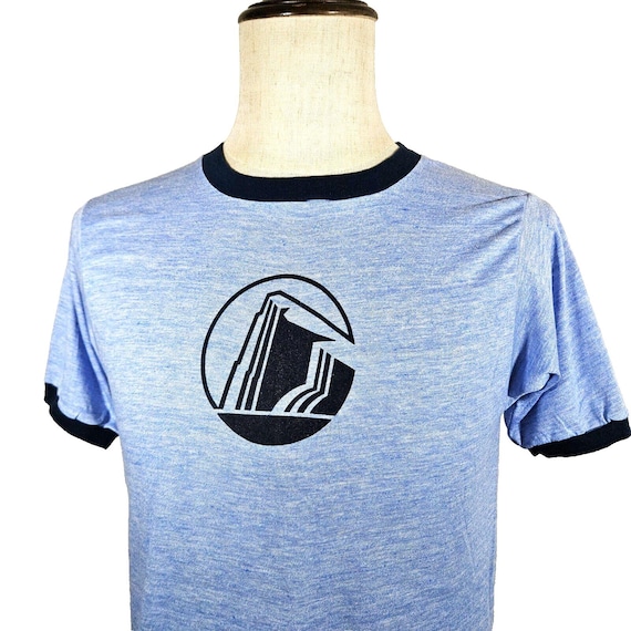 Vintage 70s Prudential Ringer T Shirt Vtg 1970s Rayon Blend Promo  