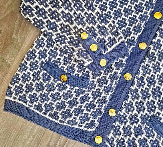 Vintage Peruvian Connection Chunky Hand Knit Pima… - image 3