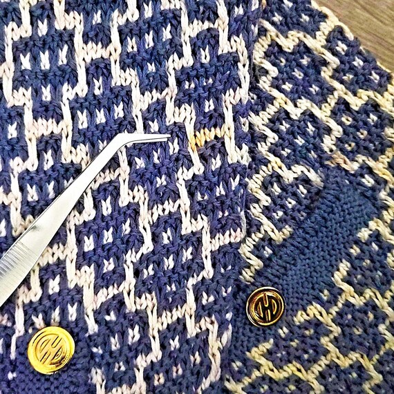 Vintage Peruvian Connection Chunky Hand Knit Pima… - image 9