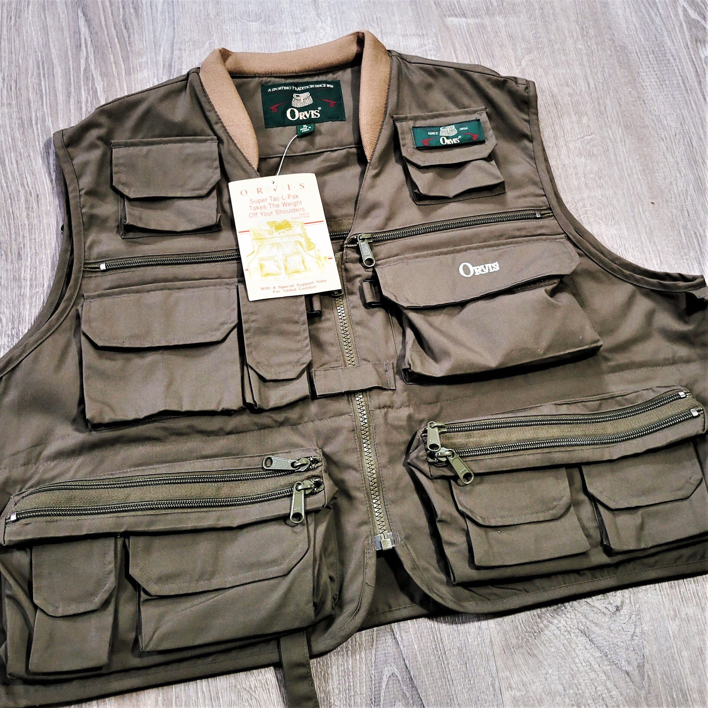 Orvis Super Tac-l-pac Fly Fishing Vest Vtg 90s Deadstock Outdoor