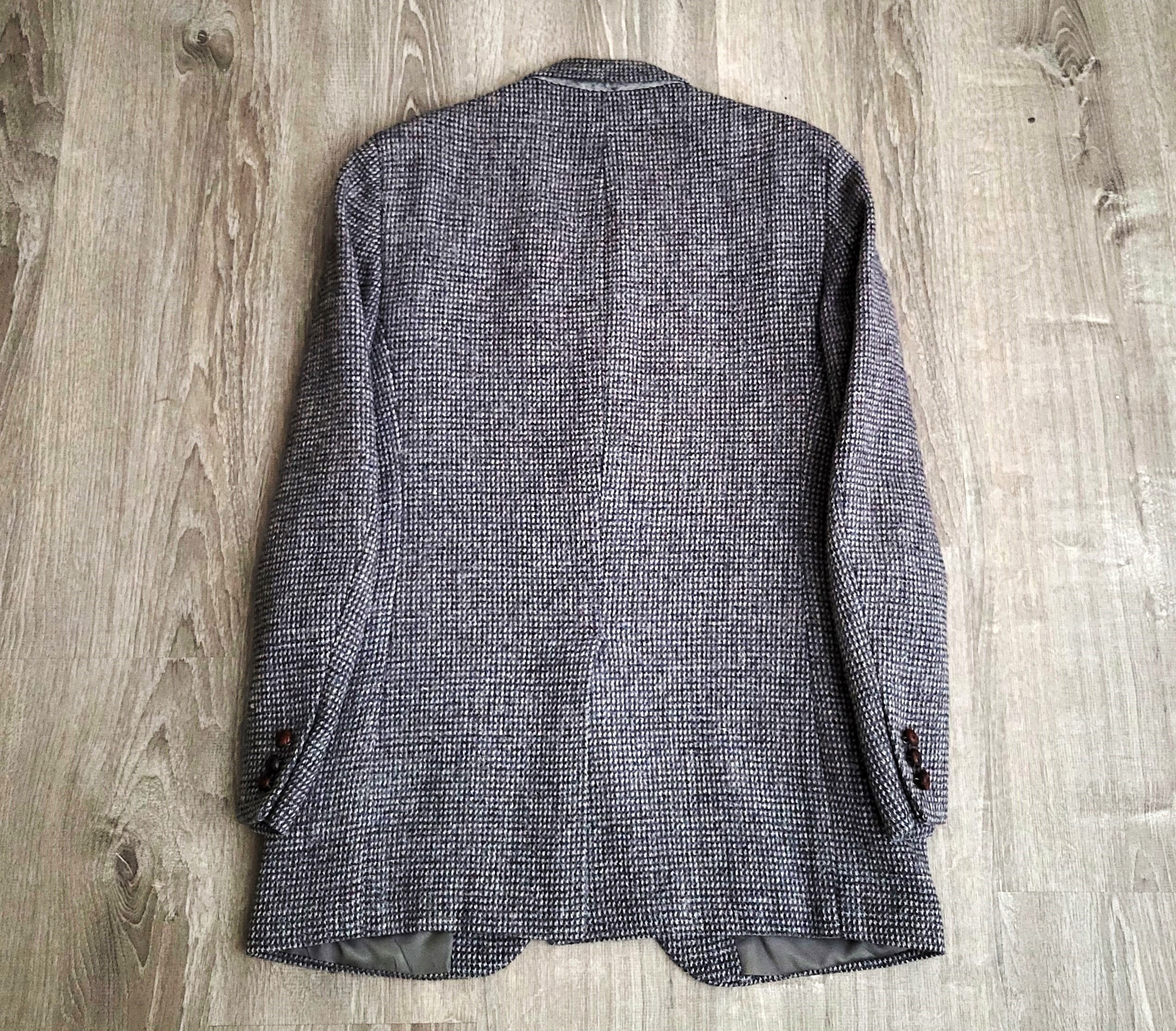 Vintage Harris Tweed X Stafford Barleycorn Wool Blazer Sport Vintage Harris Tweed X Stafford Barleycorn Wool Blazer Sport
