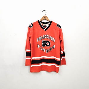 Vintage 90s Philadelphia Flyers John Leclair Jersey Vtg 1990s NHL Youth L Mens S