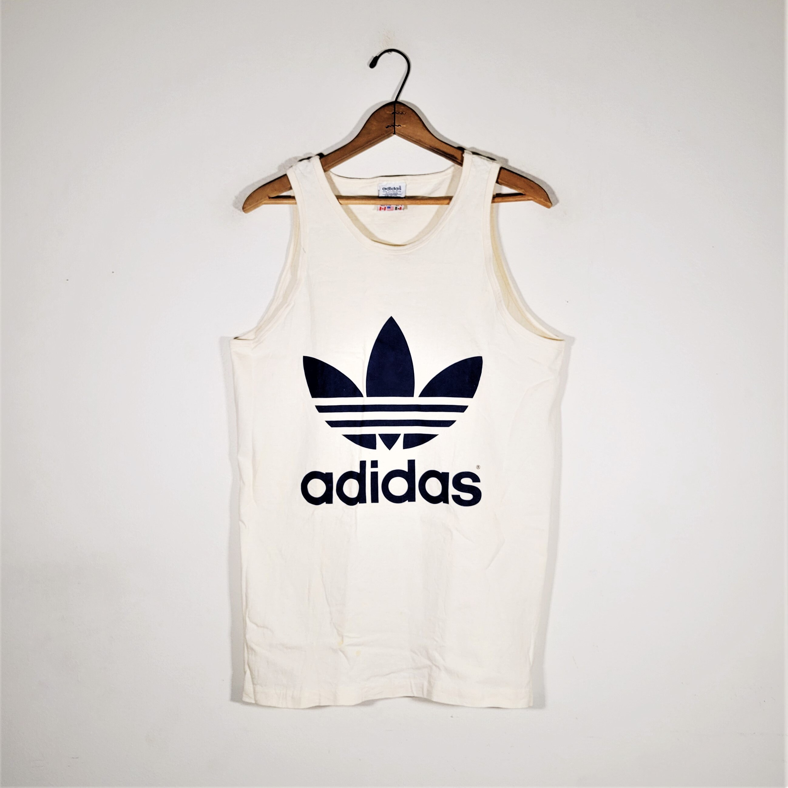✅USA製 90s vintage adidas tanktop old Vintage 90s Adidas Jersey Tank Top Sleeveless Mens S Blue