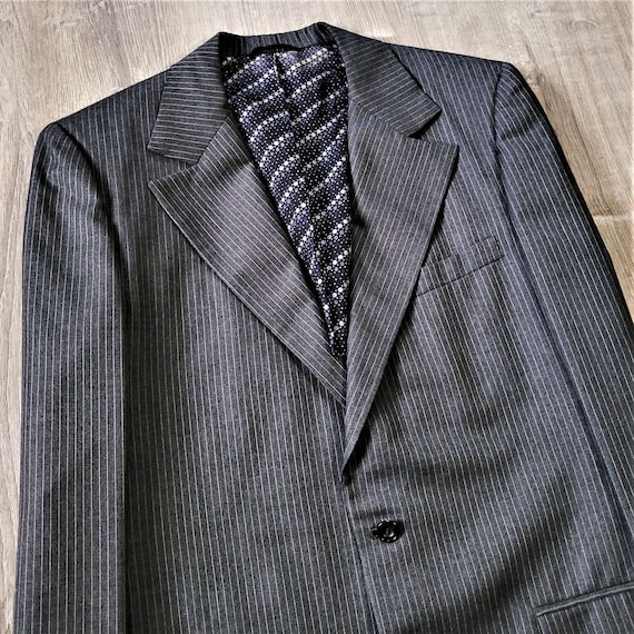 Vintage 60s 70s Petrocelli Pinstripe Sport Coat B… - image 1