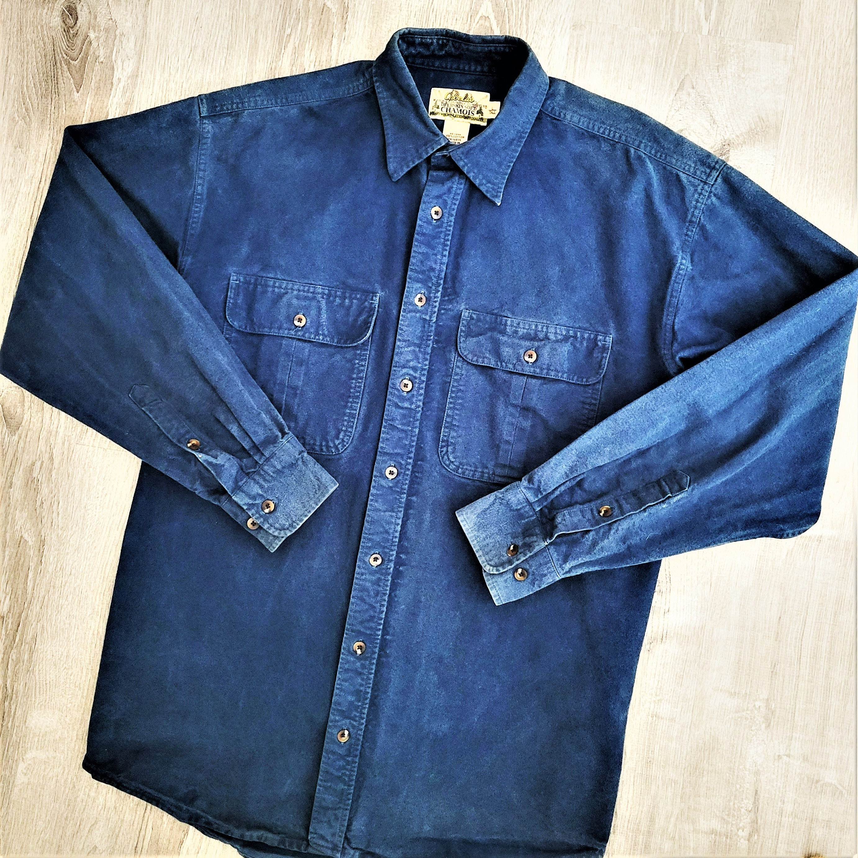 Vintage 90s Cabelas Deerskin Soft Chamois Shirt Vtg 1990s Distressed Faded  Outdoor Work Large \u0026 Tall - Etsy