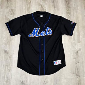 Vtg 90s Russell Athletic New York Mets Jersey Mens XL 1990s MLB Sewn Stitched