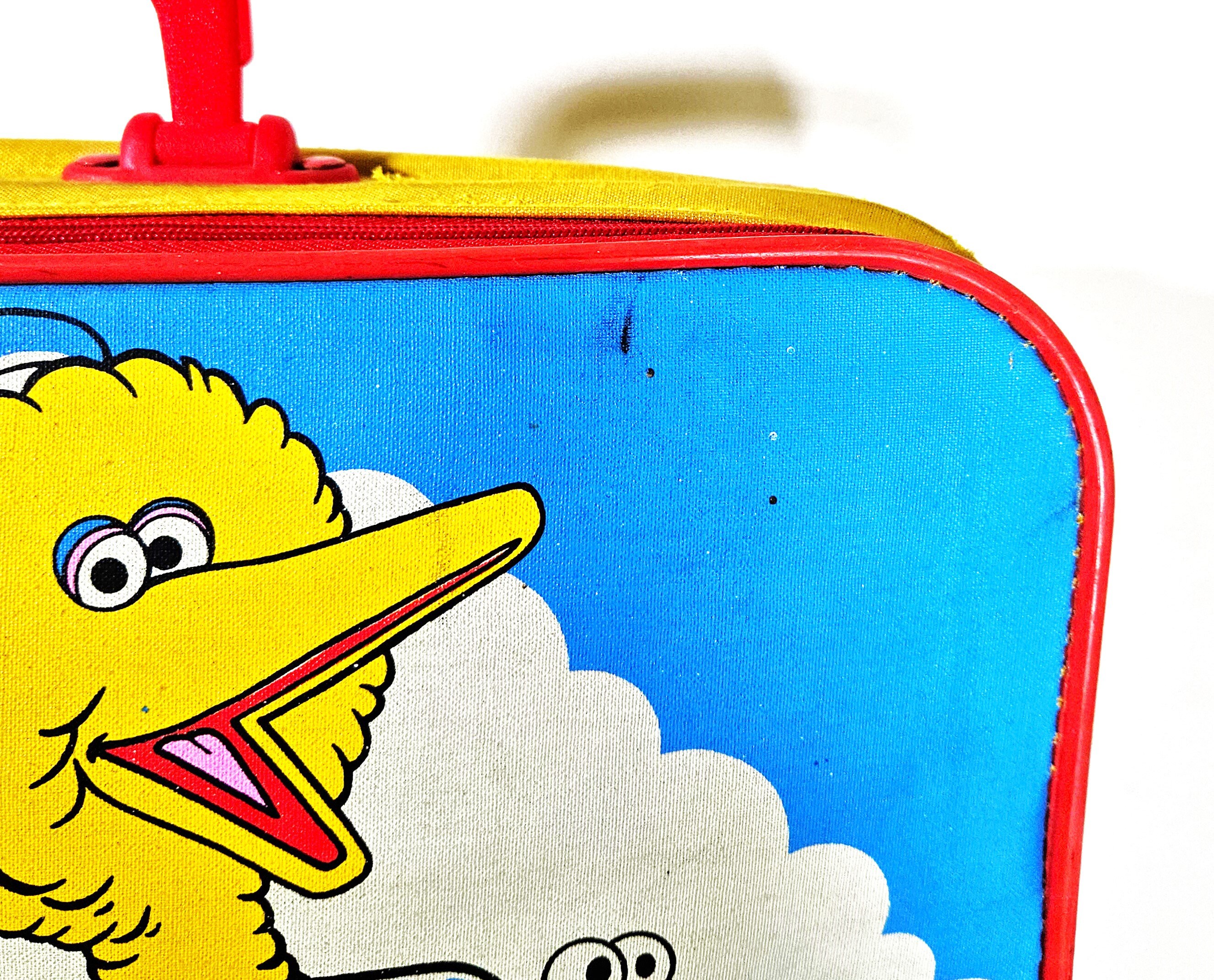 Vintage 90s Sesame Street Suitcase Luggage Vtg 1990s ERO Canvas