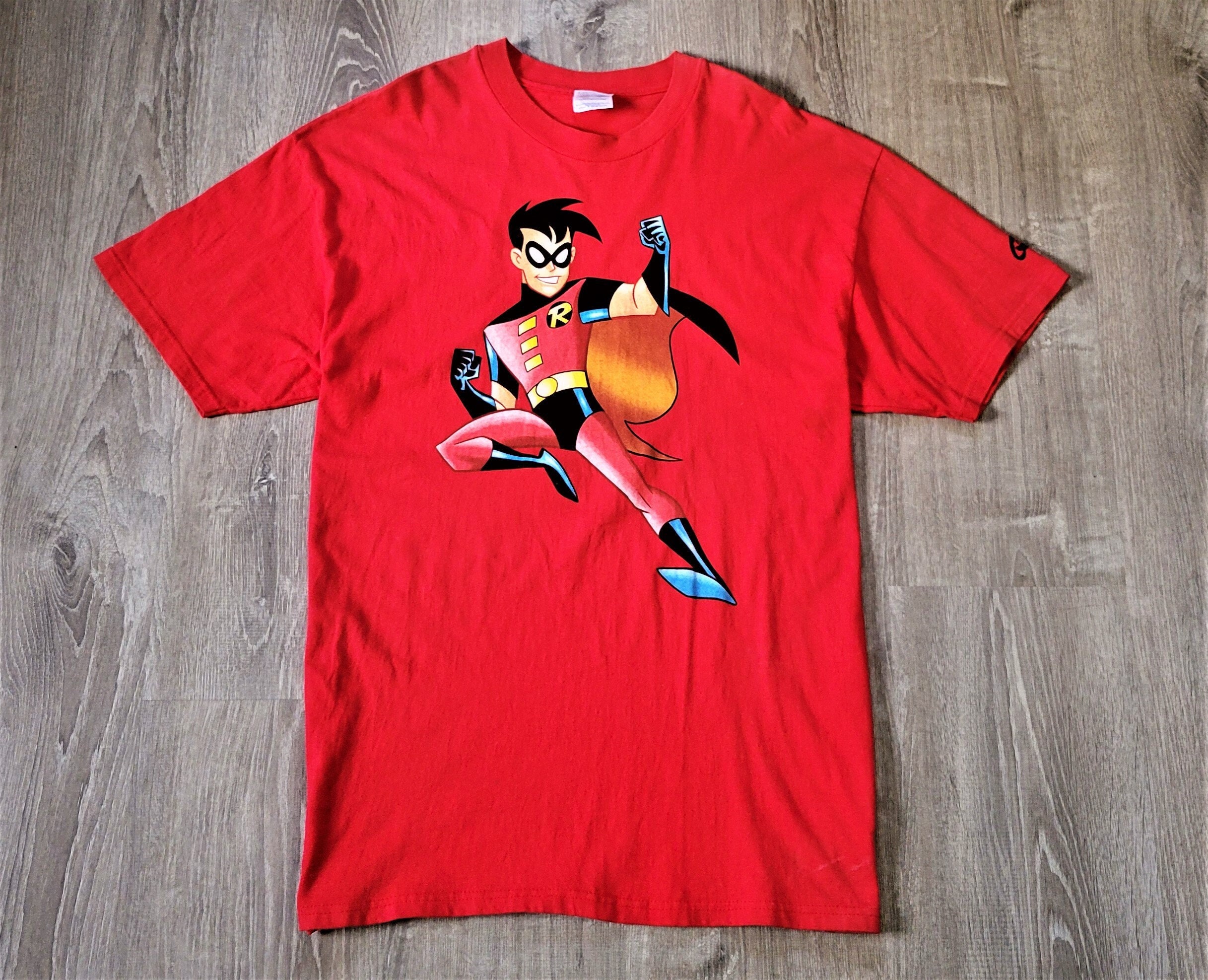 90S USA製 BATMAN ROBIN バットマン ロビン Tシャツ XL 90s 90年代 00s 00年代 DC COMICS アメリカ製 アメコミ