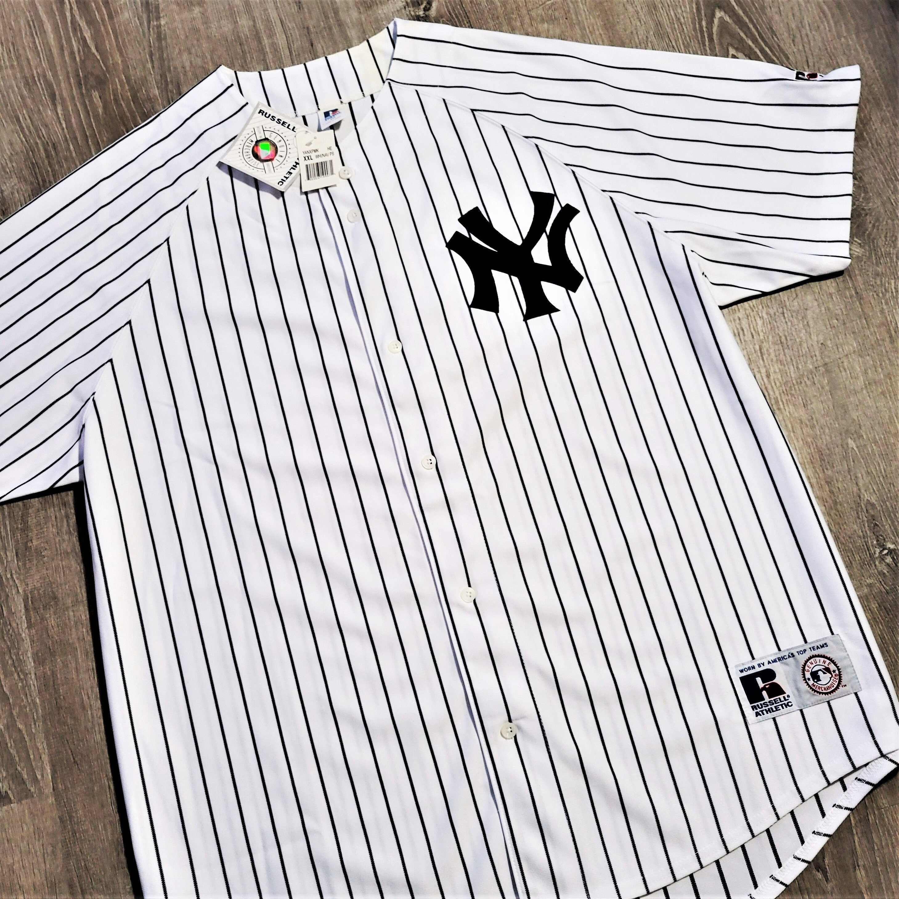 New york best sale yankees striped jersey