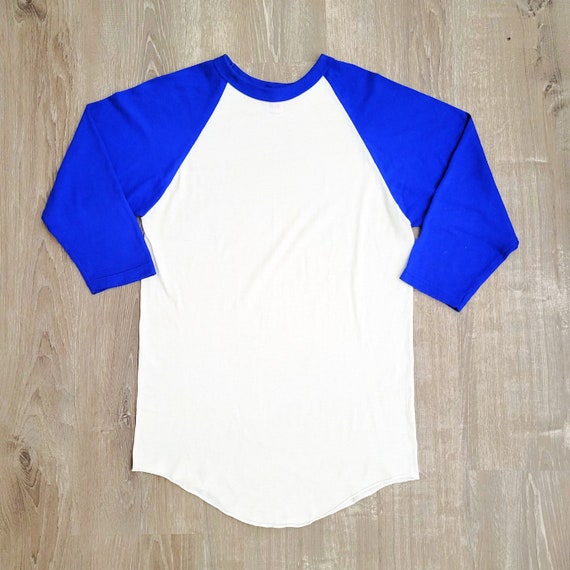 Vintage 80s 90s Russell Athletic Raglan T Shirt V… - image 3