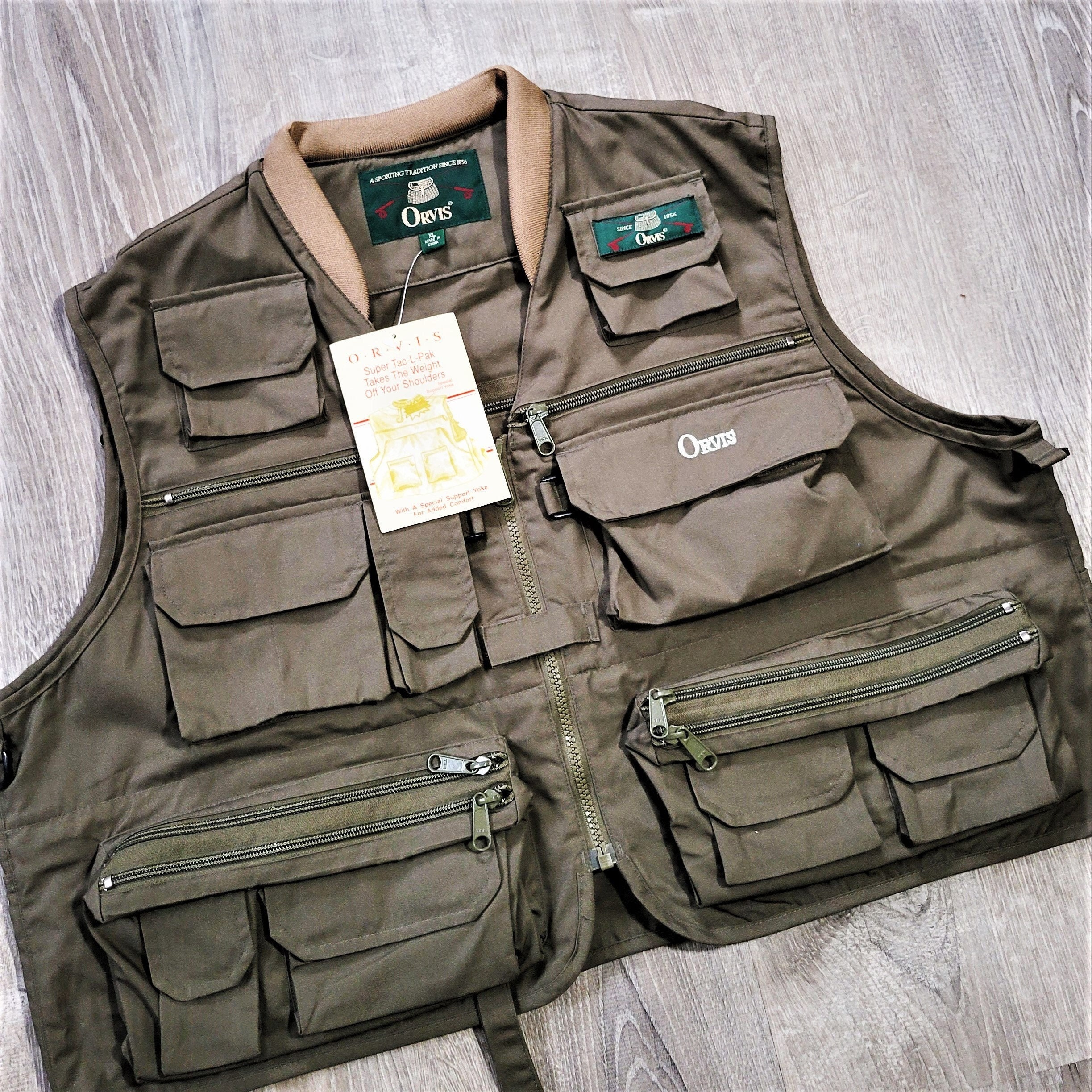 Orvis Super Tac-l-pac Fly Fishing Vest Vtg 90s Deadstock Outdoor