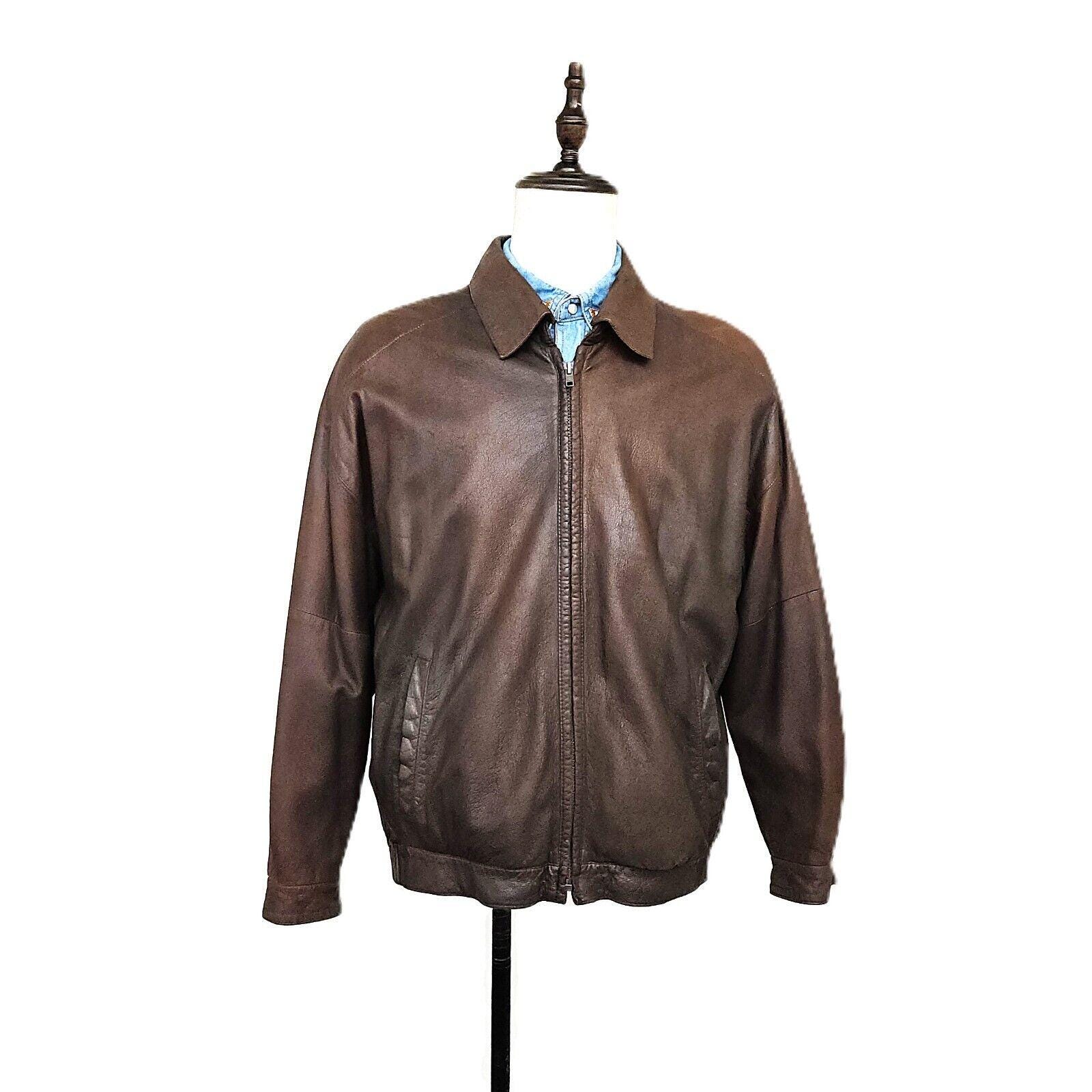 ヴィンテージ✨ Remy LEATHER レザージャケット　ブラウン　本革　40 ce527eff71dd6a0ff8fe36fa53caac