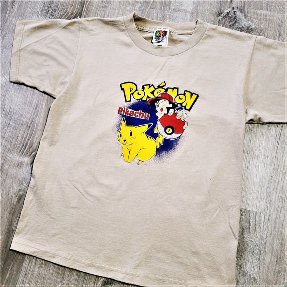 Vintage 90s Pikachu Pokemon Bootleg T Shirt Vtg 1990s… - Gem