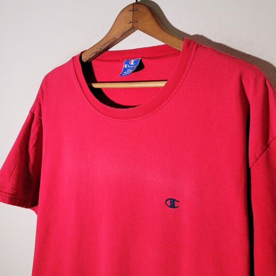 Vintage 90s Champion T Shirt Vtg 1990s Distressed… - image 7