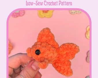 Gertrude Goldfish Low- Sew CROCHET PATTERN