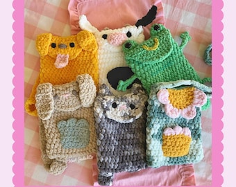 6-in-1 Backpack Buddies Crochet PATTERN