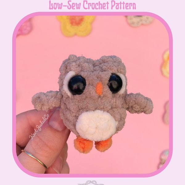 Otis Owl Low-Sew CROCHET PATTERN