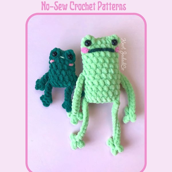 Crochet PATTERN Bundle Leggy Froggy and Baby Froggy