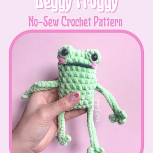 MOTIF Grenouille aux longues jambes au crochet image 1