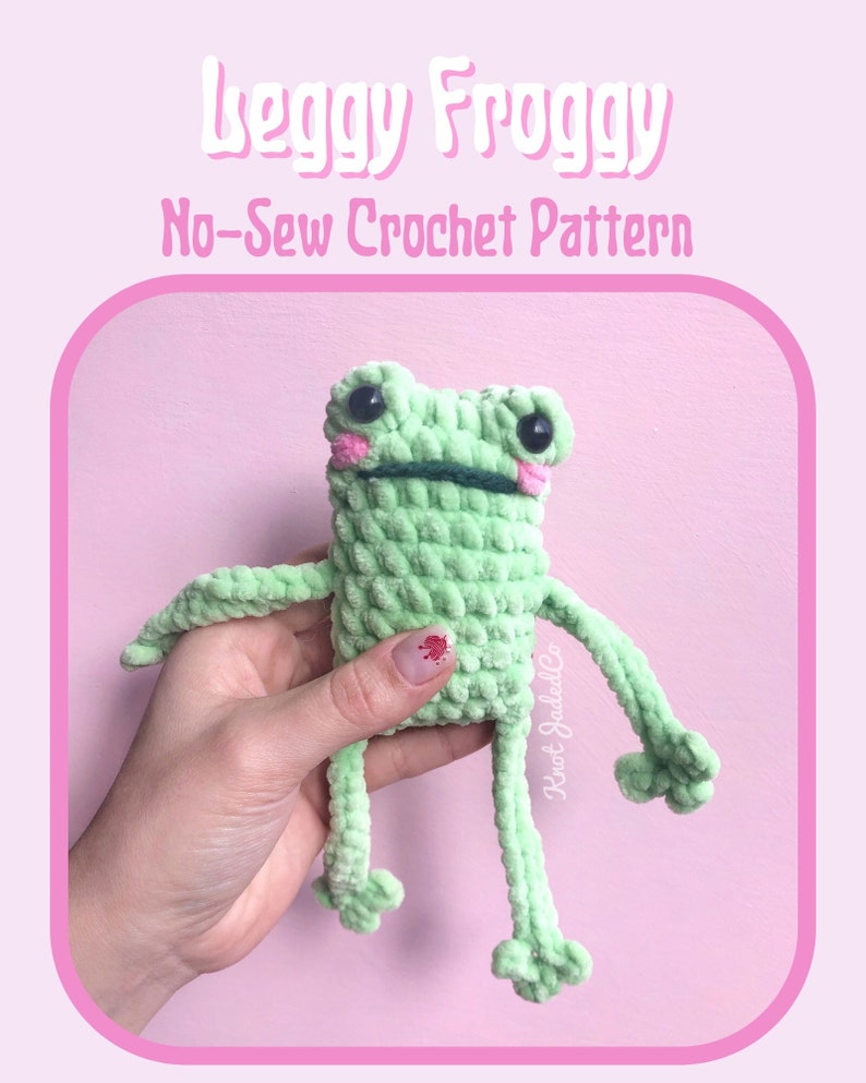 MOTIF Grenouille aux longues jambes au crochet image 1