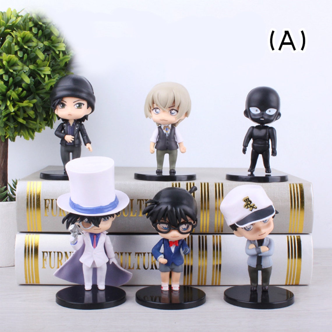 Detective Conan Figures 6 Anime Model Statue Characters Toy Etsy