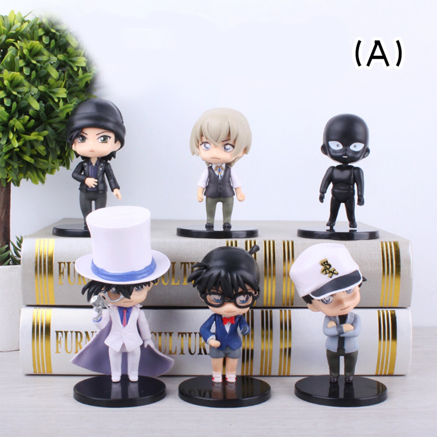 Detective Conan Figures 6 Anime Model Statue Characters Toy Etsy