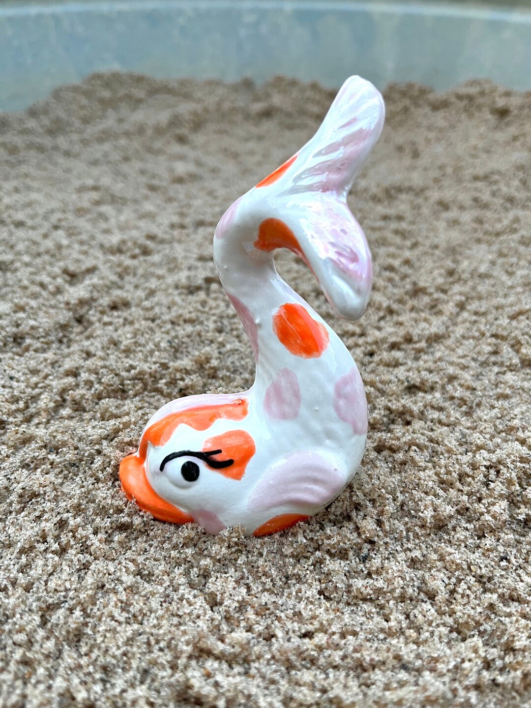 Ceramic Koi Fish Ceramic Figurine Ceramic Fish Koi Fish Etsy