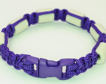 EM Natural Tick and Flea Repellent Bracelets - Purple Fineline