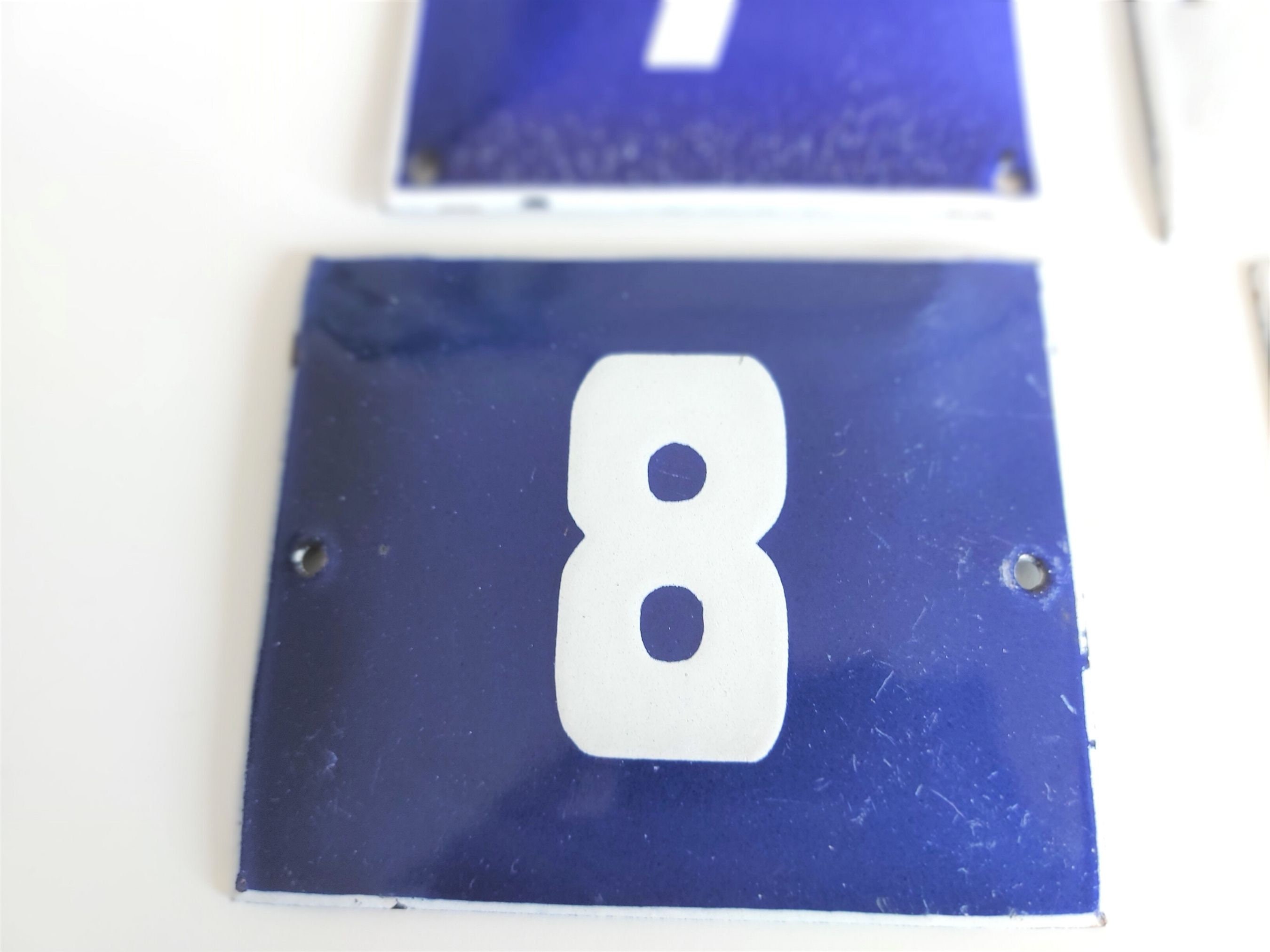 Vintage Enamel Door Number Plaques House Numbers Enamel Etsy UK