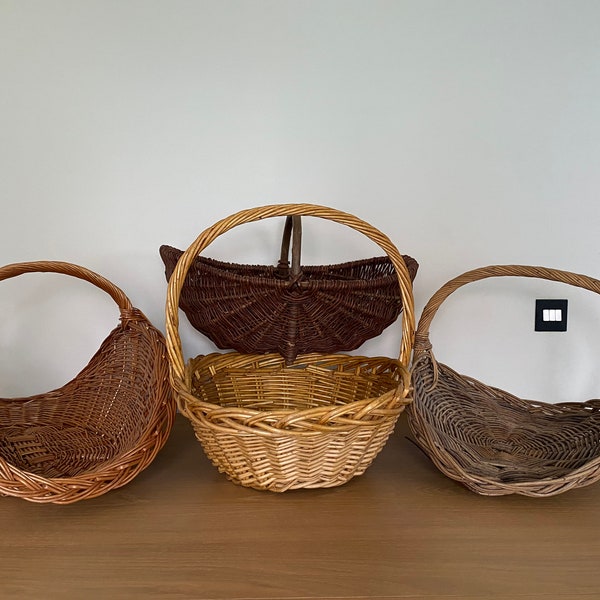 A selection of large Wicker Baskets, Trugs