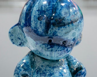 Jorge Carrasco, 2021. LilPecas. Ceramic cumstom munny. Sculpture made by Jorge Carrasco. Porcelain Art toy