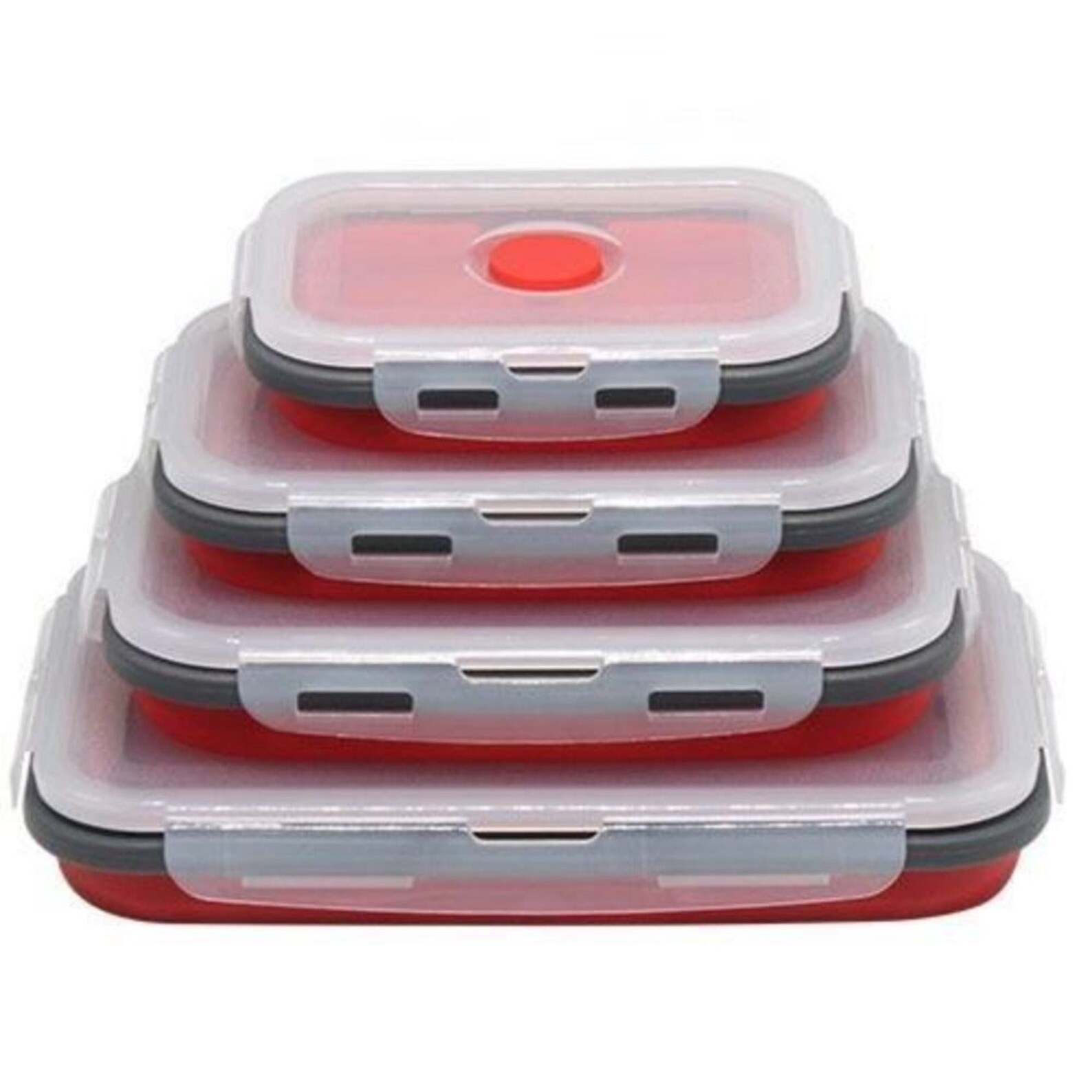 Collapsible Space Saving Food Storage Containers Set 4 Pcs Etsy