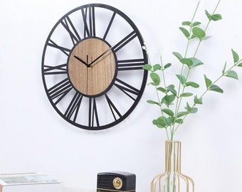 16 Inch Silent Wall Clock - Etsy