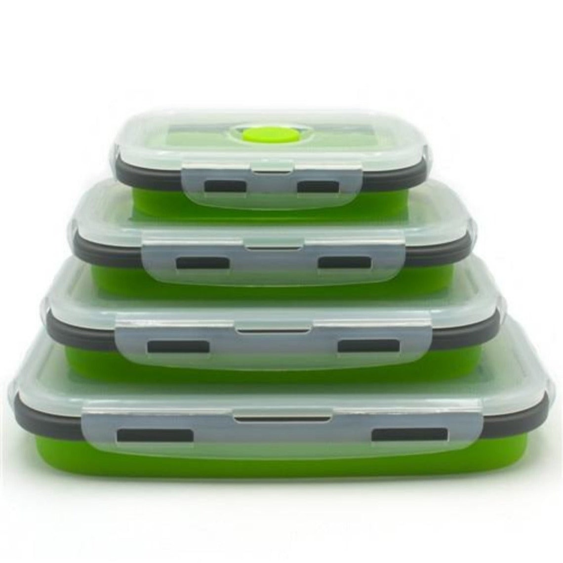 Collapsible Space Saving Food Storage Containers Set 4 Pcs Etsy