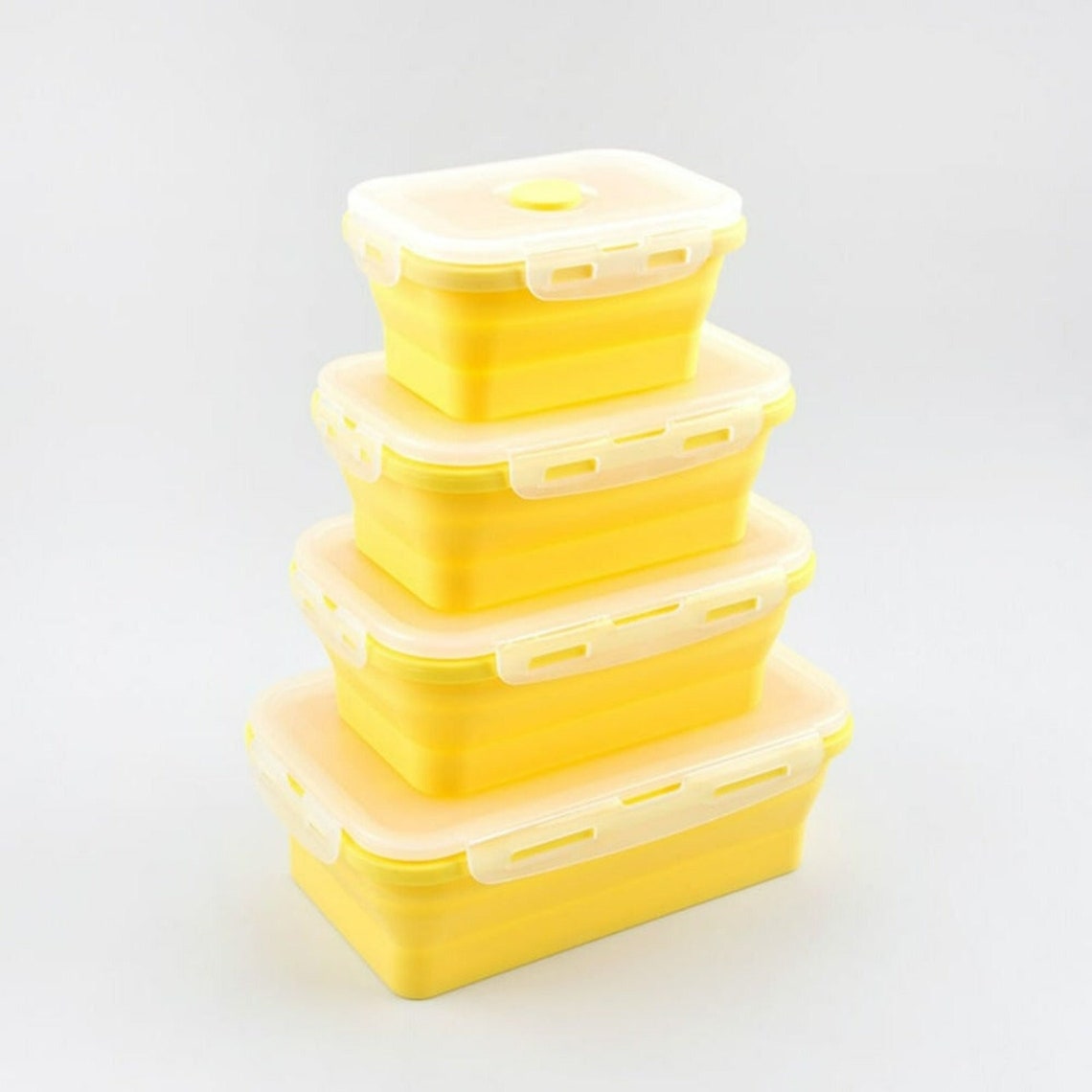 Collapsible Space Saving Food Storage Containers Set 3 Pcs Etsy