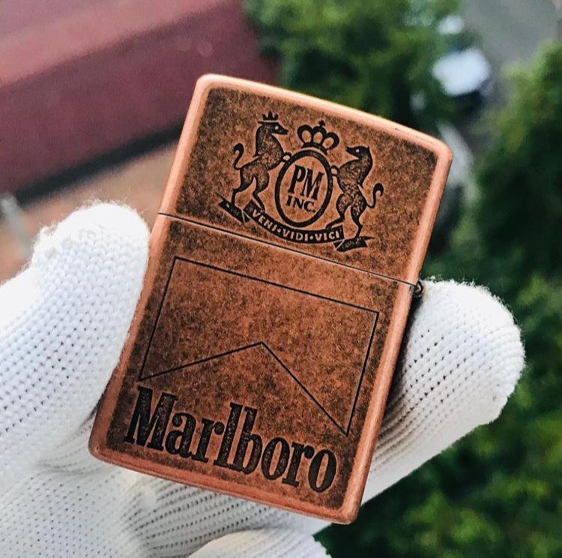 Zippo Lighter Marlboro Lıghts Bronze Collection Lighter Etsy