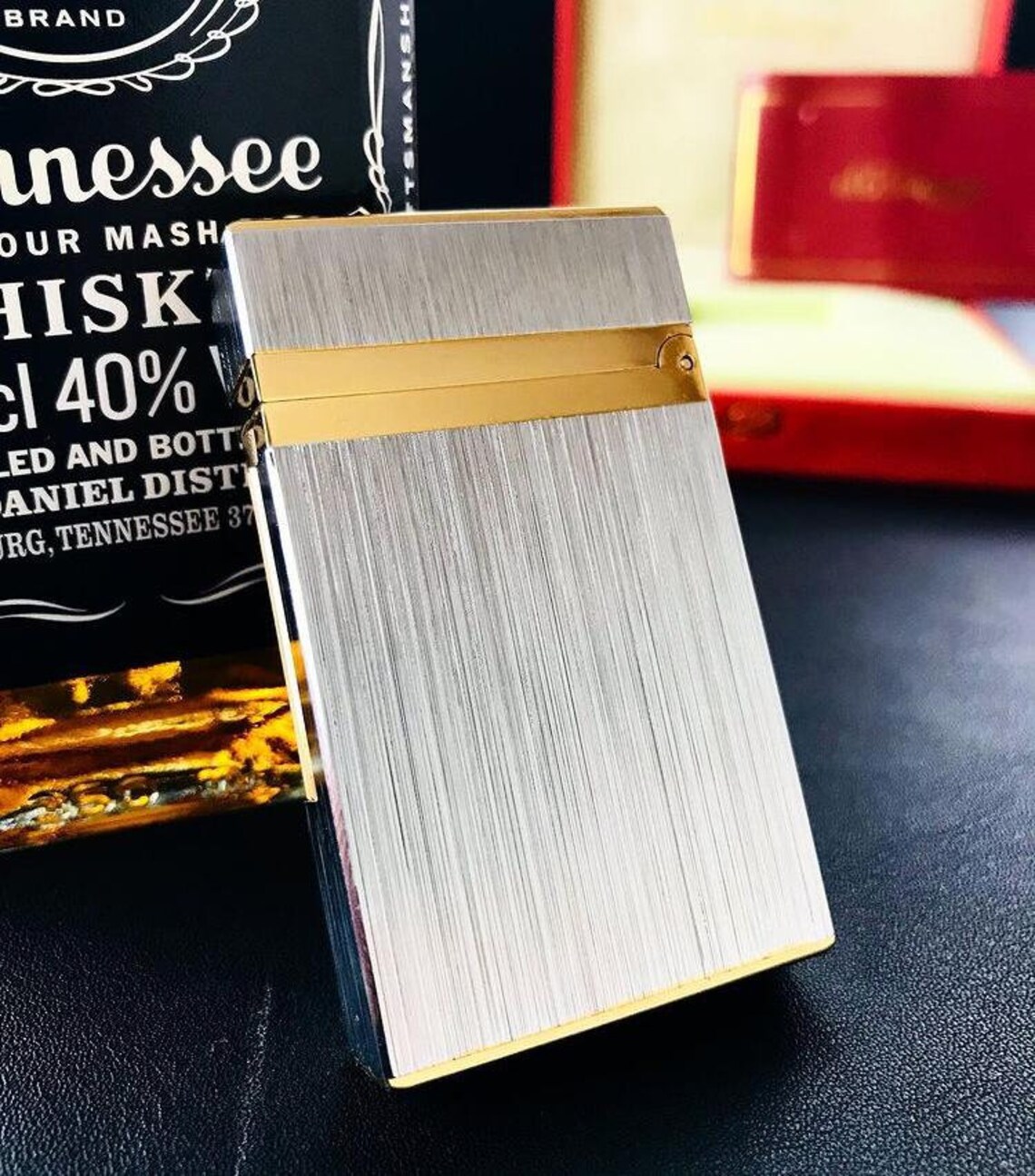 S.T Dupont Lighters Silver and Gold Simple and Elegant Lighter Etsy