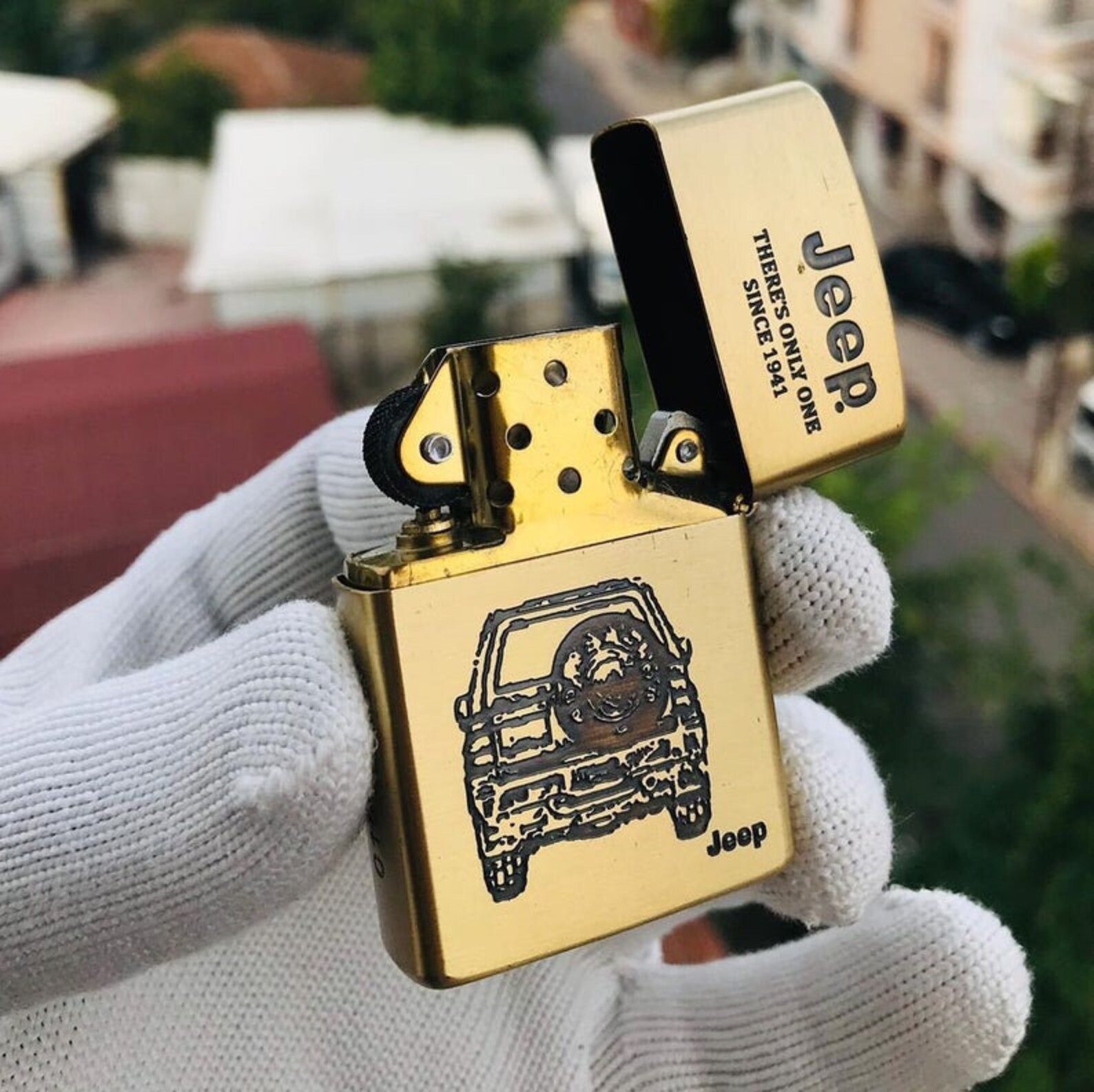 Zippo Lighter Jeep Gold Collection Lighter Zippo Jeep Etsy