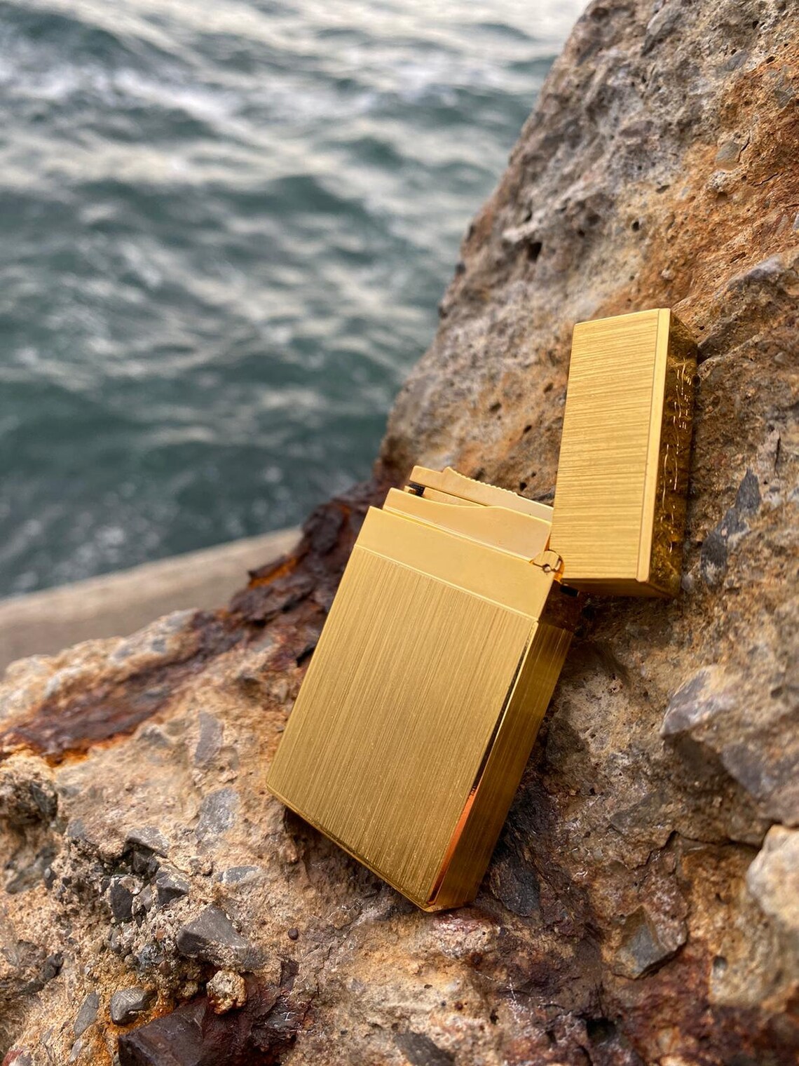 S.T Dupont Lighters Gold Simple and Elegant Lighter ST Etsy
