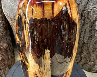 Custom Cedar Urn 200cc Fractal Wood Burning