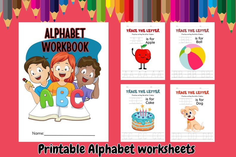 Abc alphabet printable worksheets letter tracing practice for