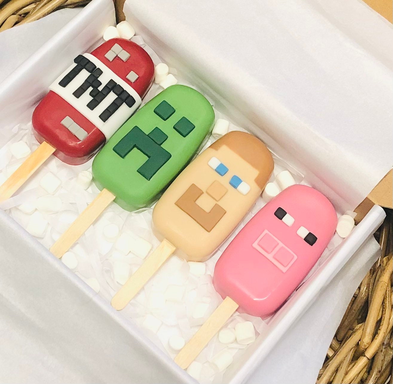 Minecraft Cakesicles Etsy