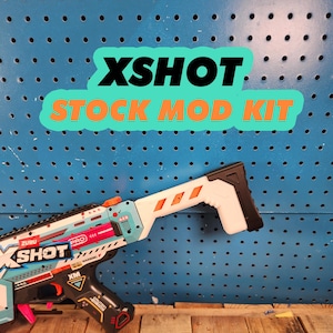 Stock Mod 2 - XShot Piston Pump Barrel Mod Toy