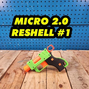 GenCoMegawerks XShot Micro 2.0 Reshell – 3D Printed Blaster