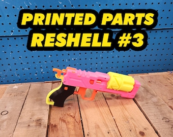 3d Printed Parts GenCoMegawerks XShot Micro Blaster Reshell Type 3